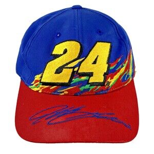 NASCAR Jeff Gordon DuPont Hendrick Motorsports Racing Vintage 90's Strapback Hat